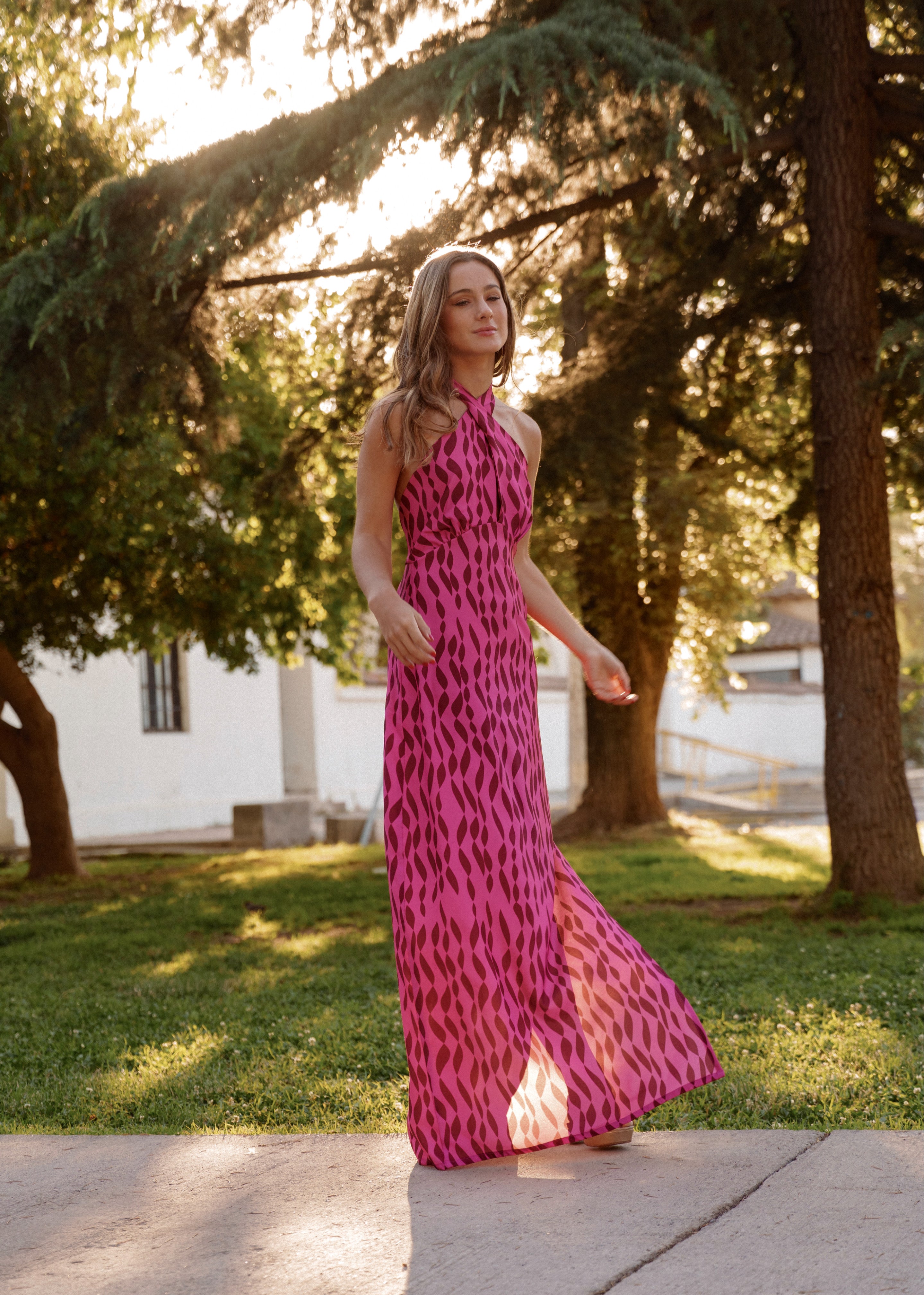 Vestido Isadora Fucsia - Diseño Exclusivo