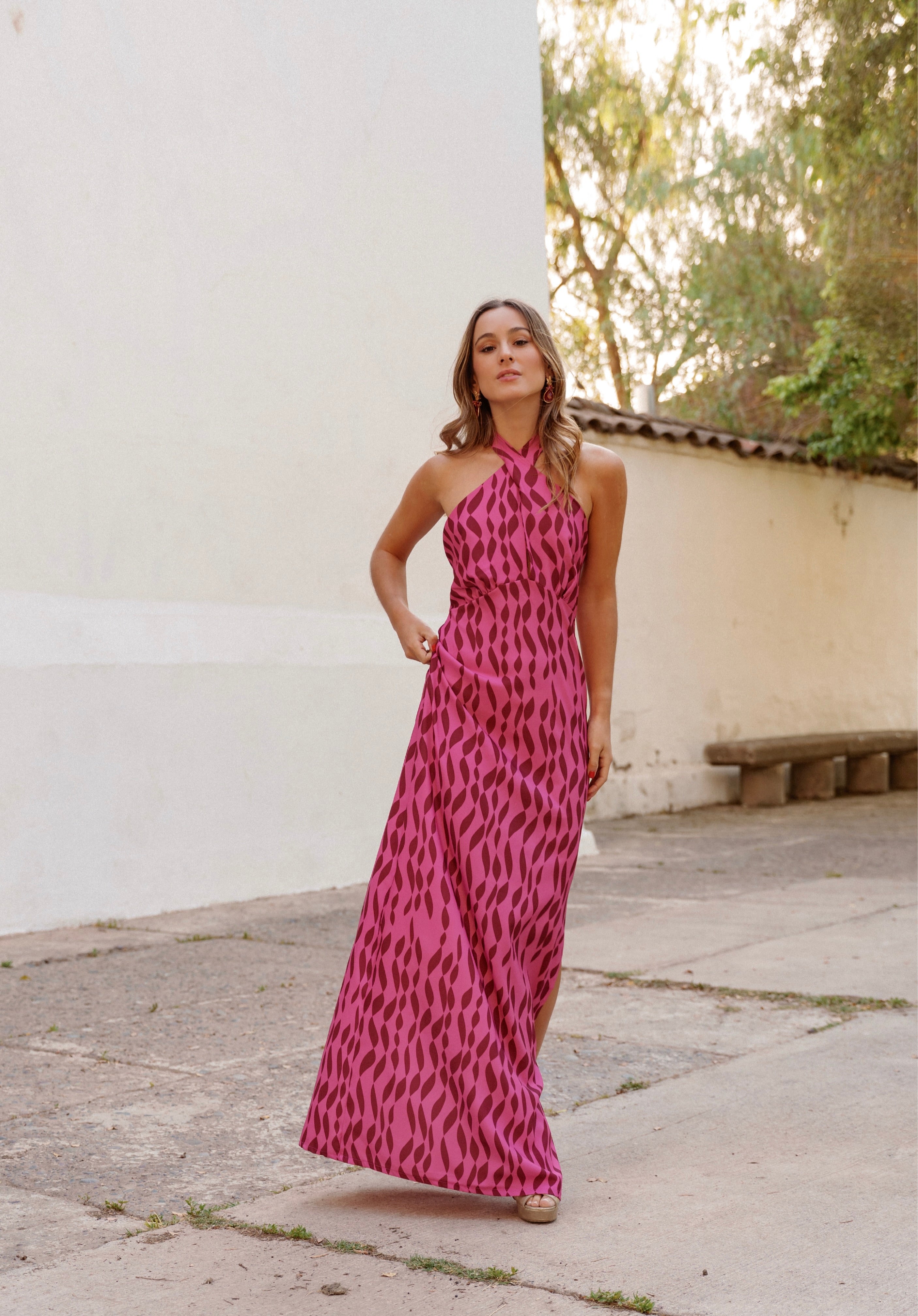 Vestido Isadora Fucsia - Diseño Exclusivo