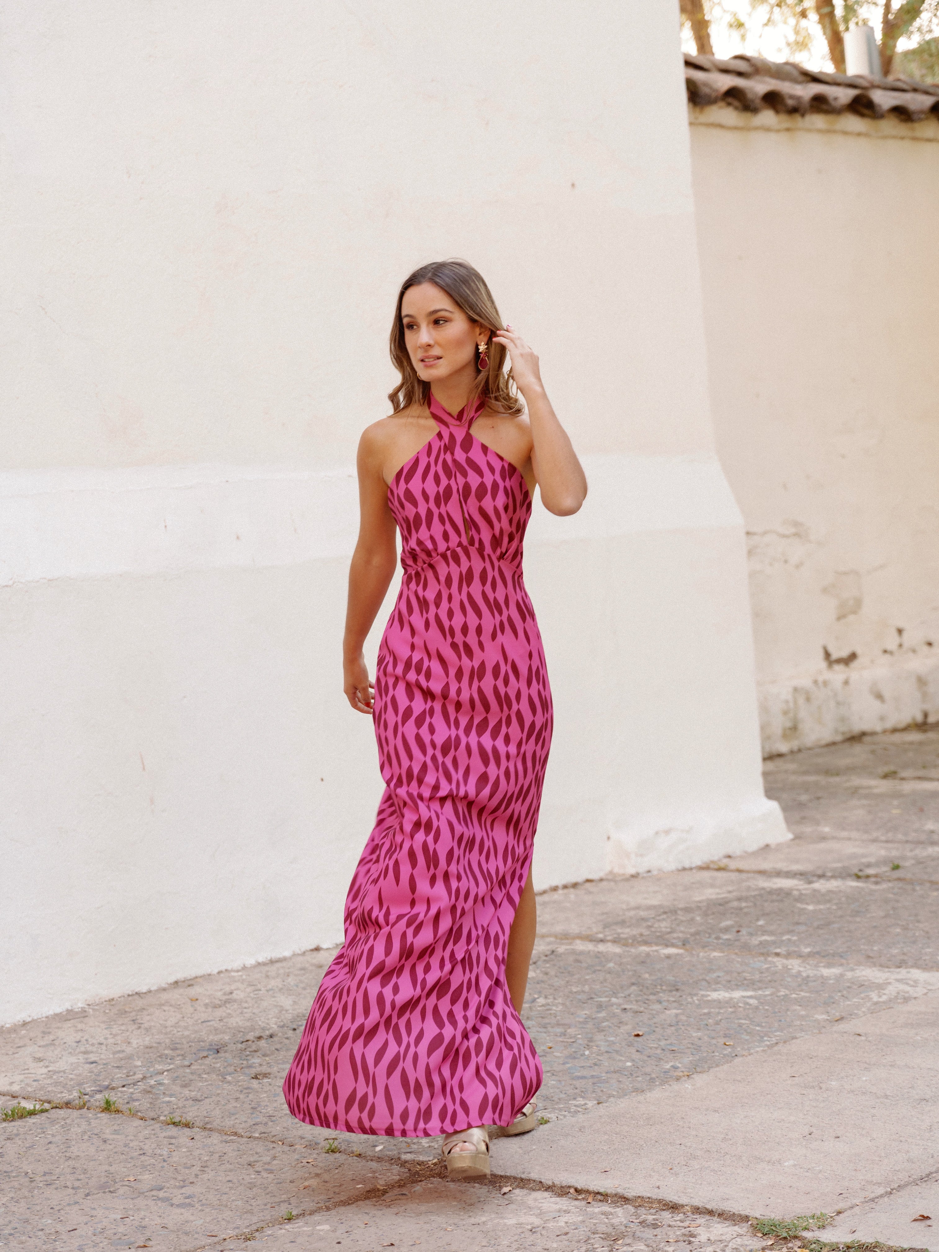 Vestido Isadora Fucsia - Diseño Exclusivo